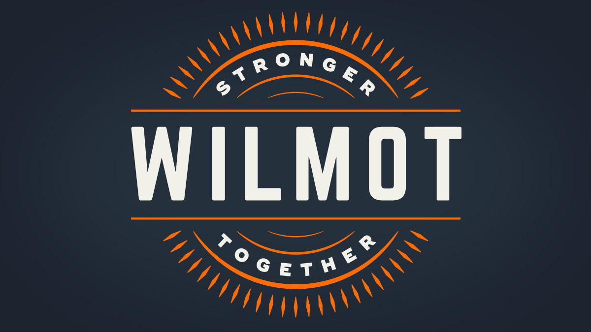Wilmot Stronger Together logo, designed by Nigel Gordijk